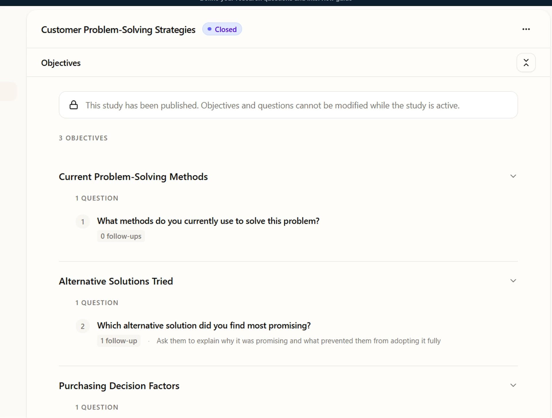 Step 1: Design Objectives