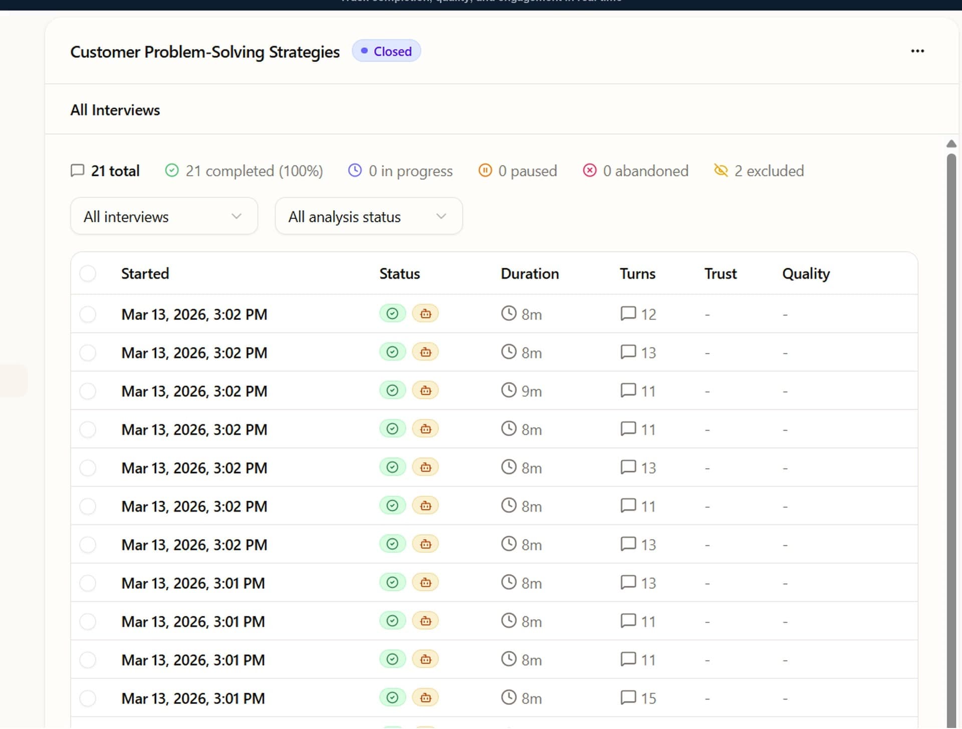 Step 3: Monitor Interviews